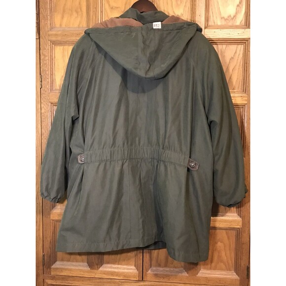 Braetan Dark Green Zip Parka with Removable Hood & Fleece Liner Men's 2X Pockets - Picture 11 of 14